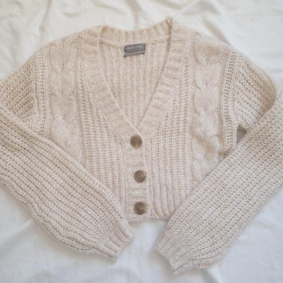Urban Outfitters Sweaters - Cream Button-Up Cardigan